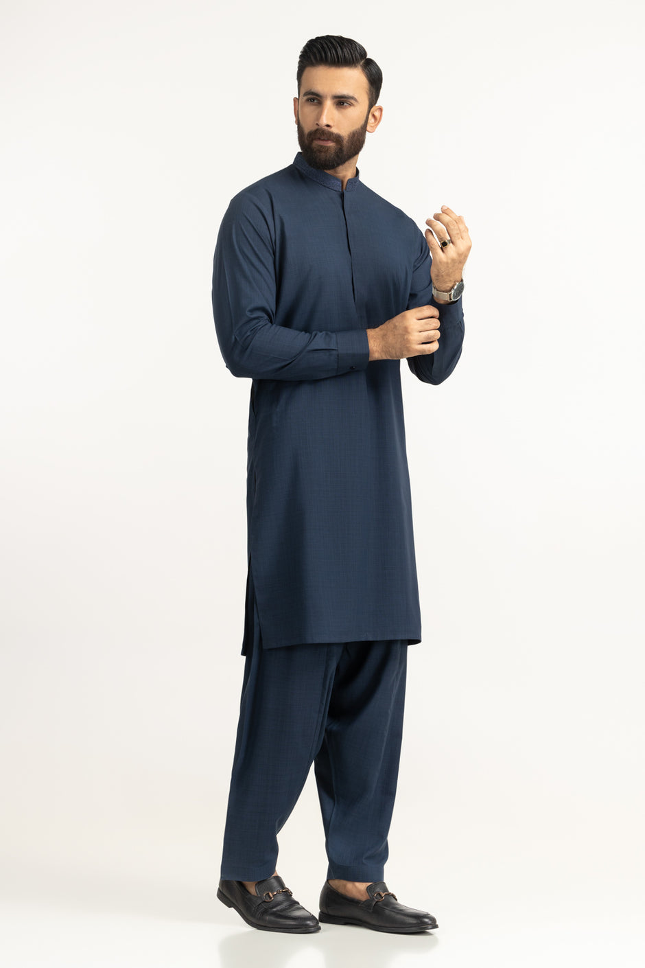 Regular Fit Embroidered Suits