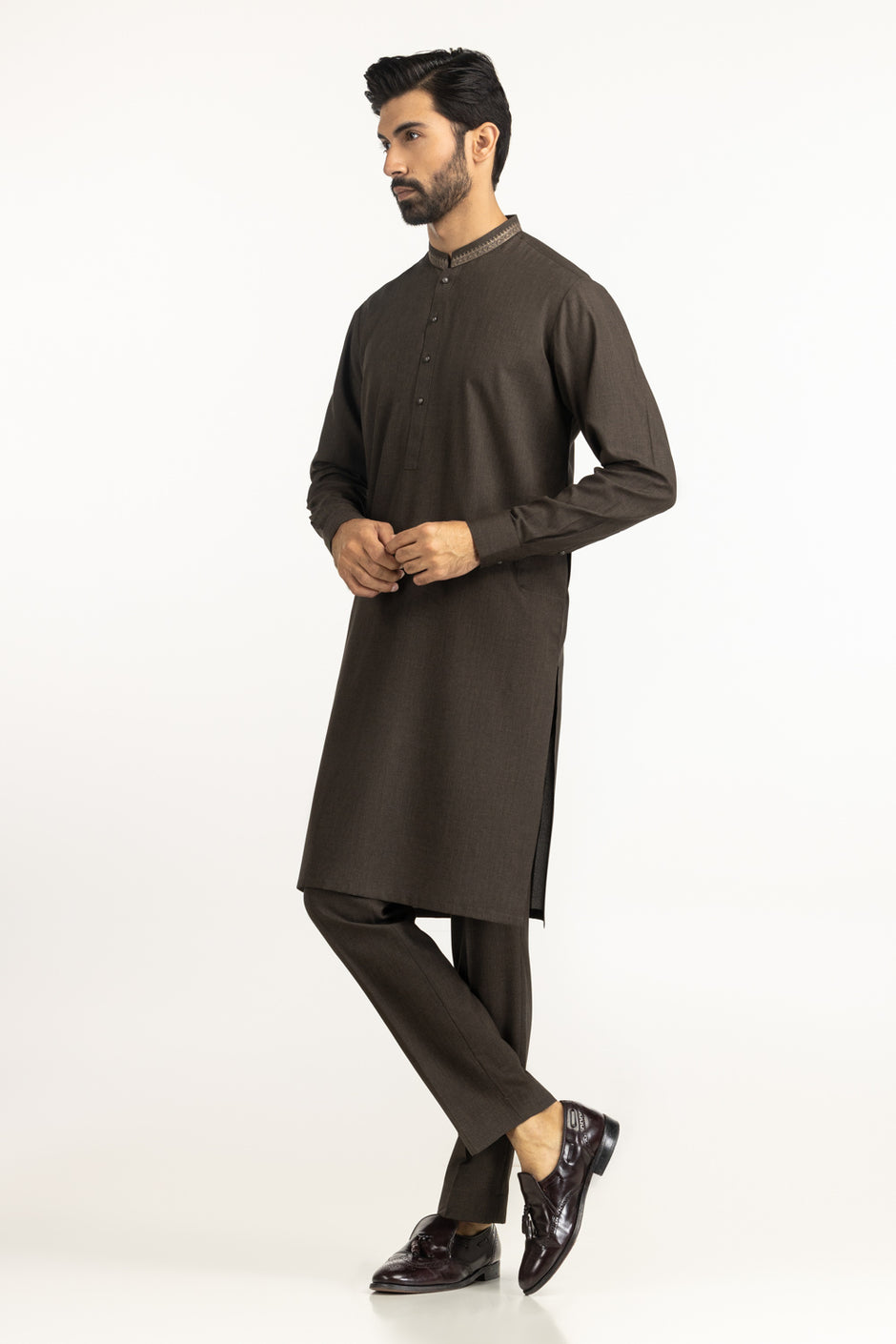 Regular Fit Embroidered Suits