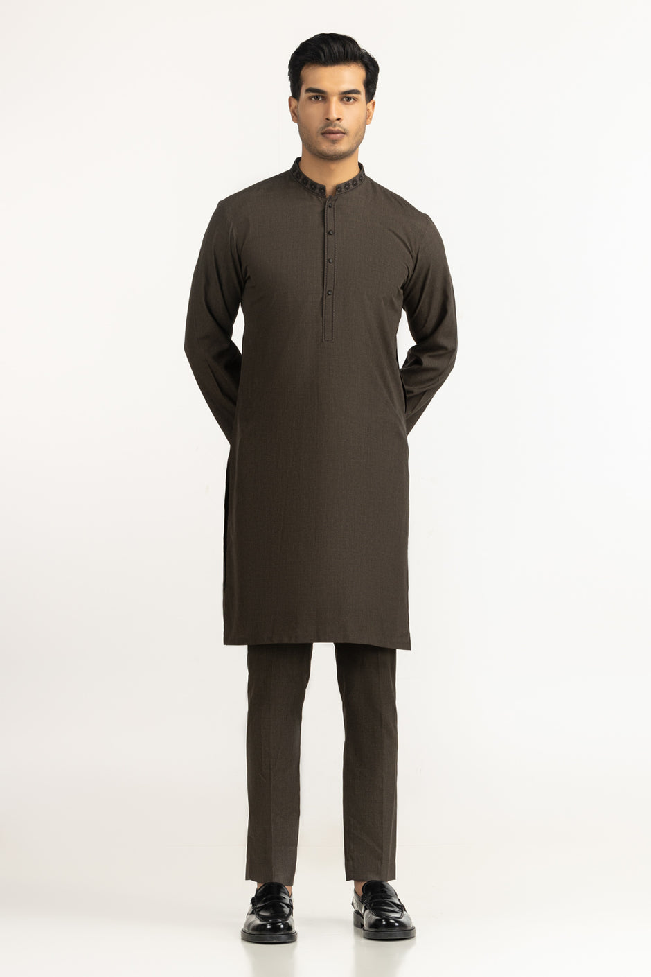 Regular Fit Embroidered Suits