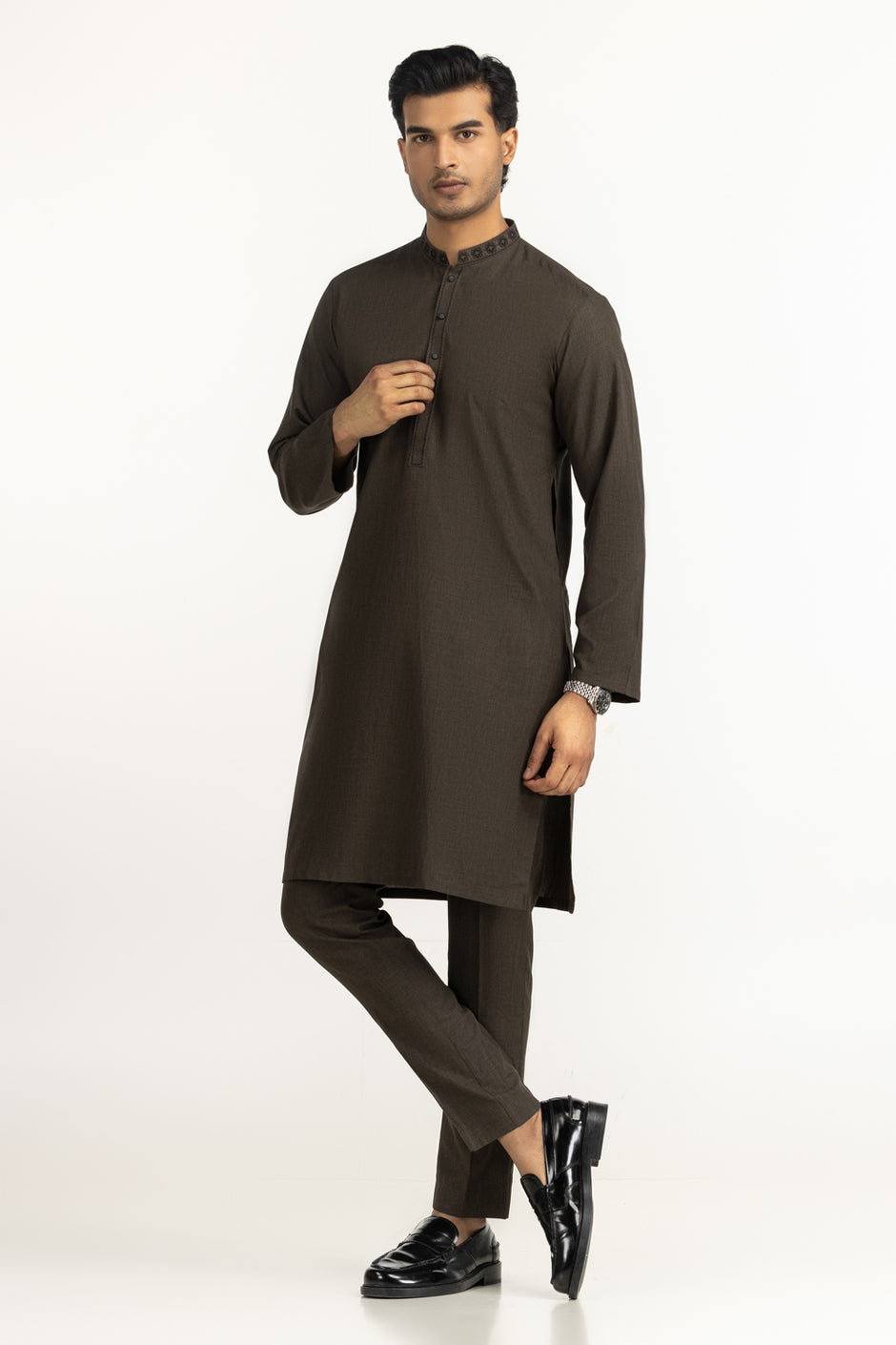 Regular Fit Embroidered Suits