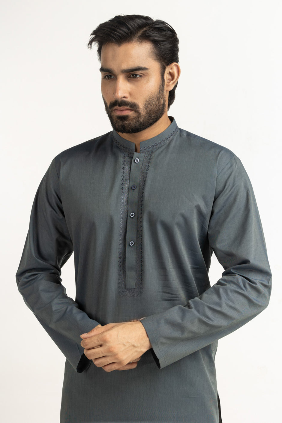 Regular Fit Embroidered Suits