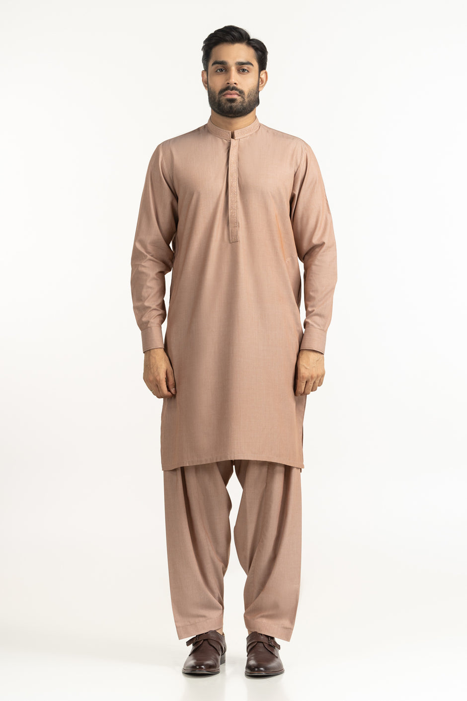 Regular Fit Embroidered Suits