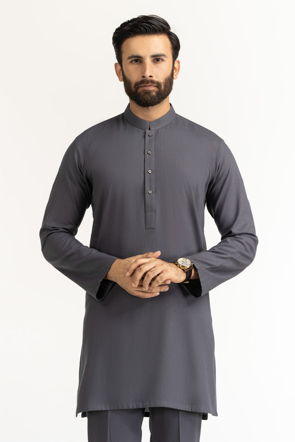 Short Length Kameez with Slim Straight Trouser Suit