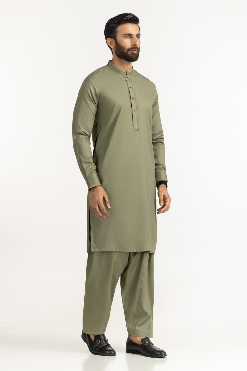 Regular Fit Embroidered Suits