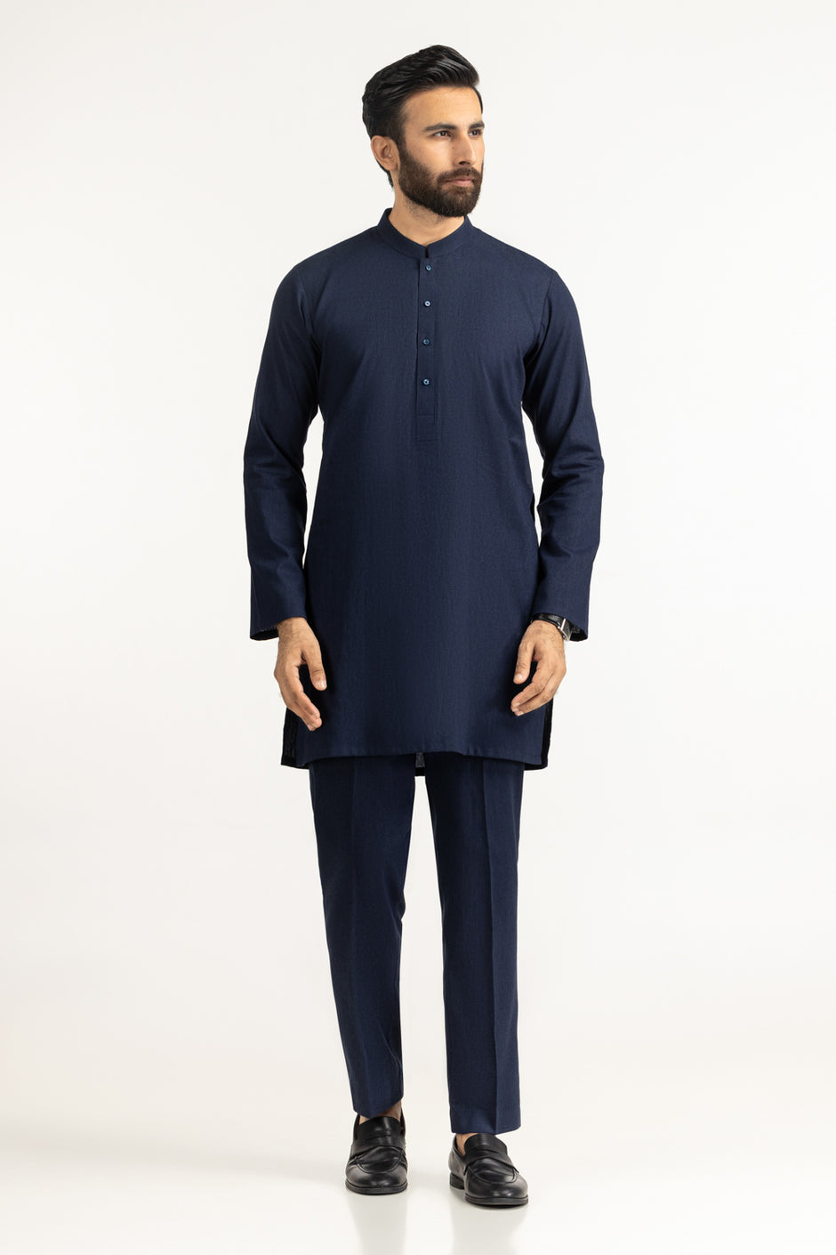 Short Length Kameez with Slim Straight Trouser Suit