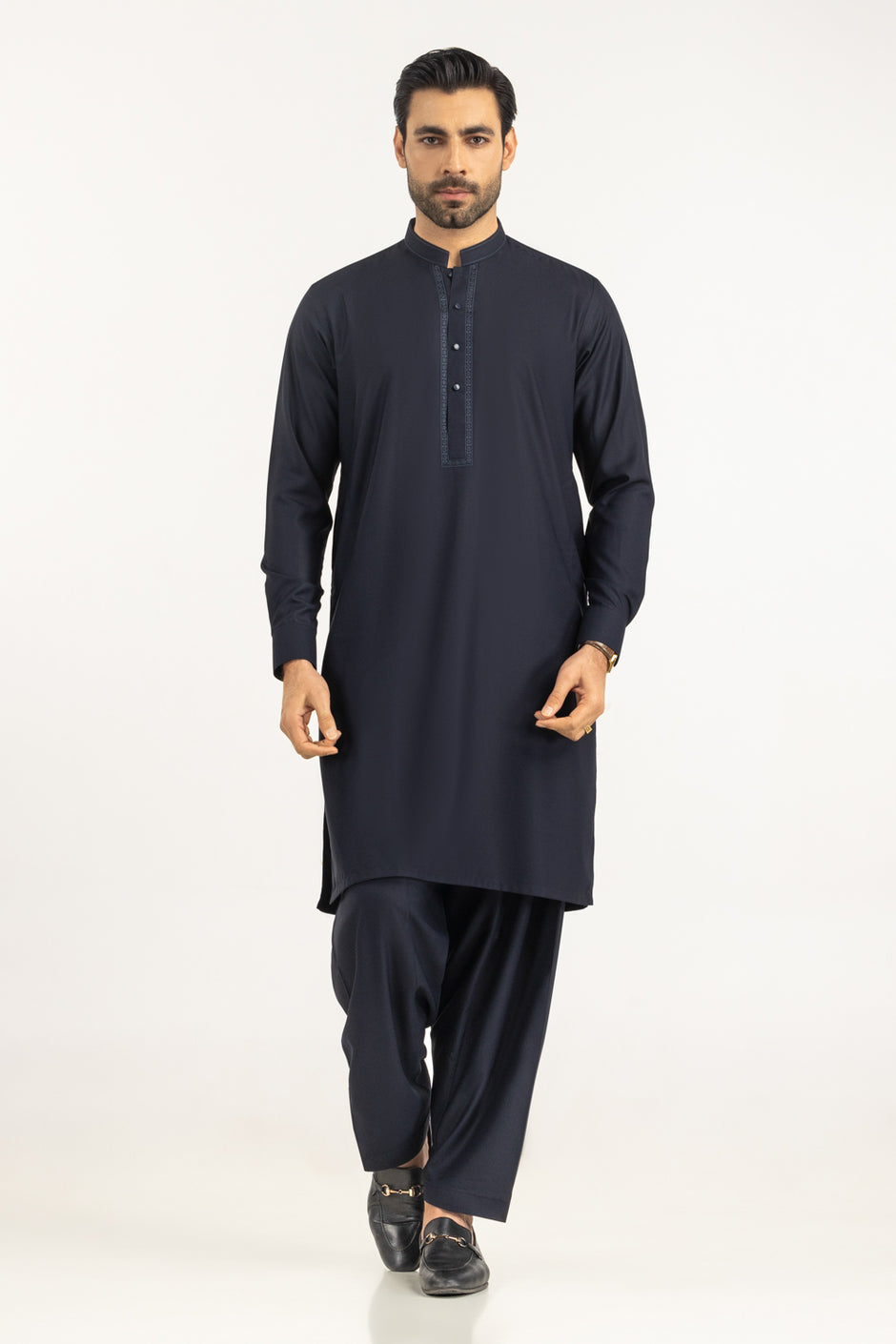 Regular Fit Embroidered Suits