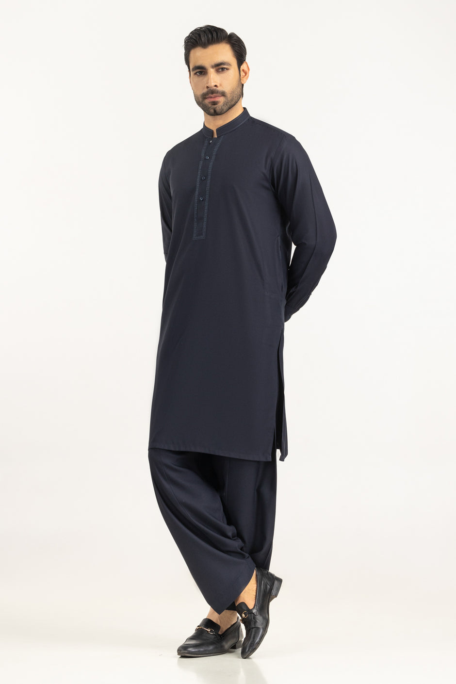 Regular Fit Embroidered Suits