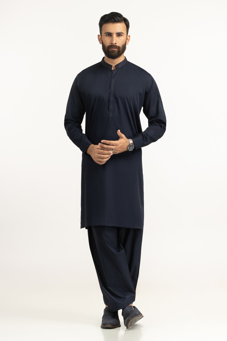 Regular Fit Embroidered Suits