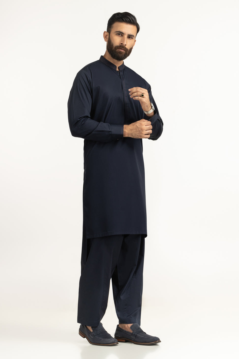 Regular Fit Embroidered Suits