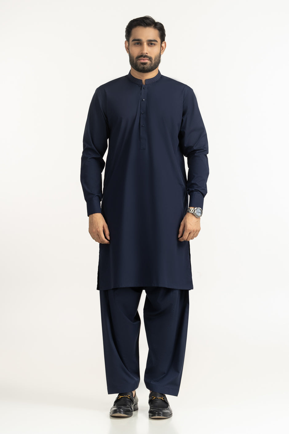 Regular Fit Embroidered Suits