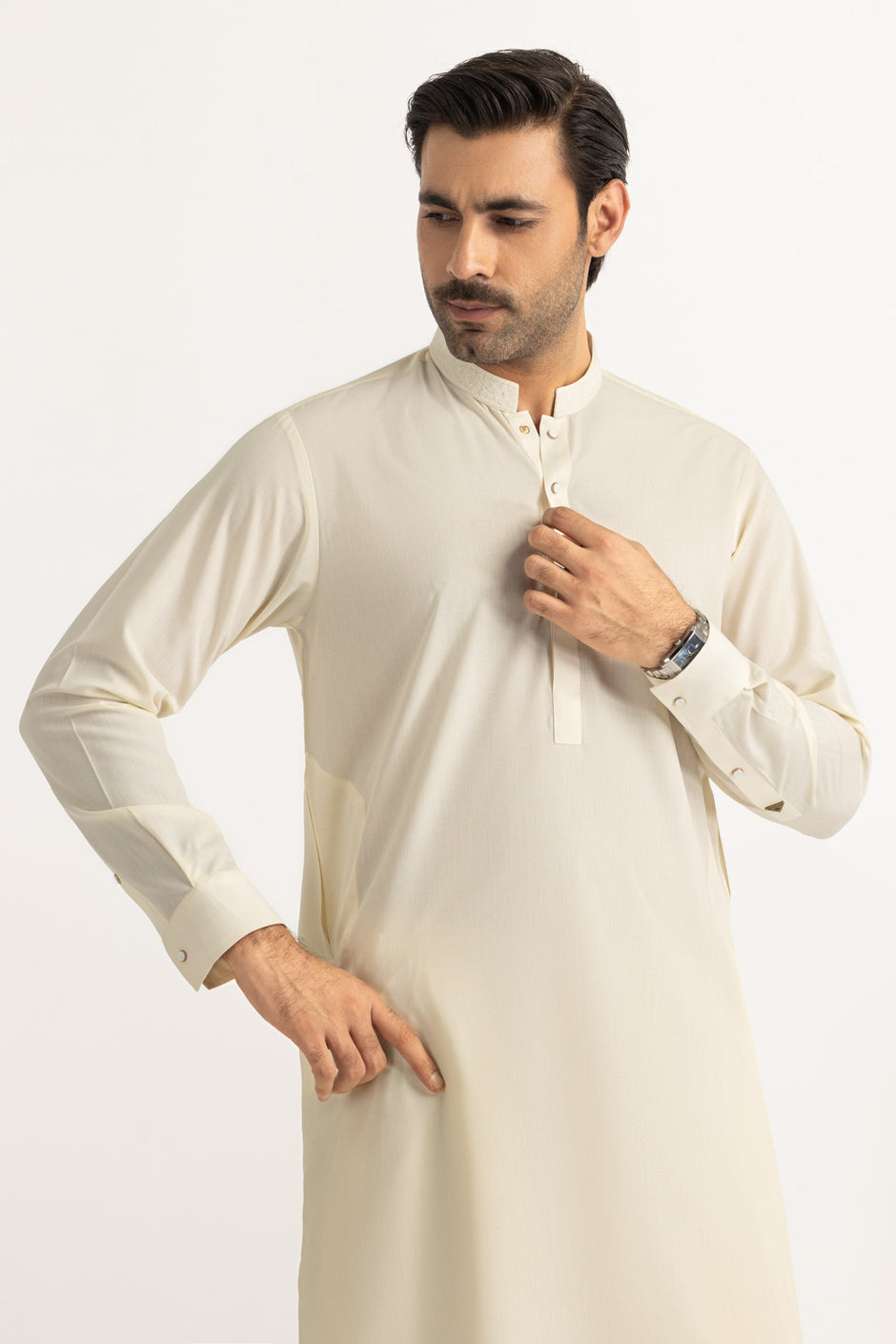 Regular Fit Embroidered Suits