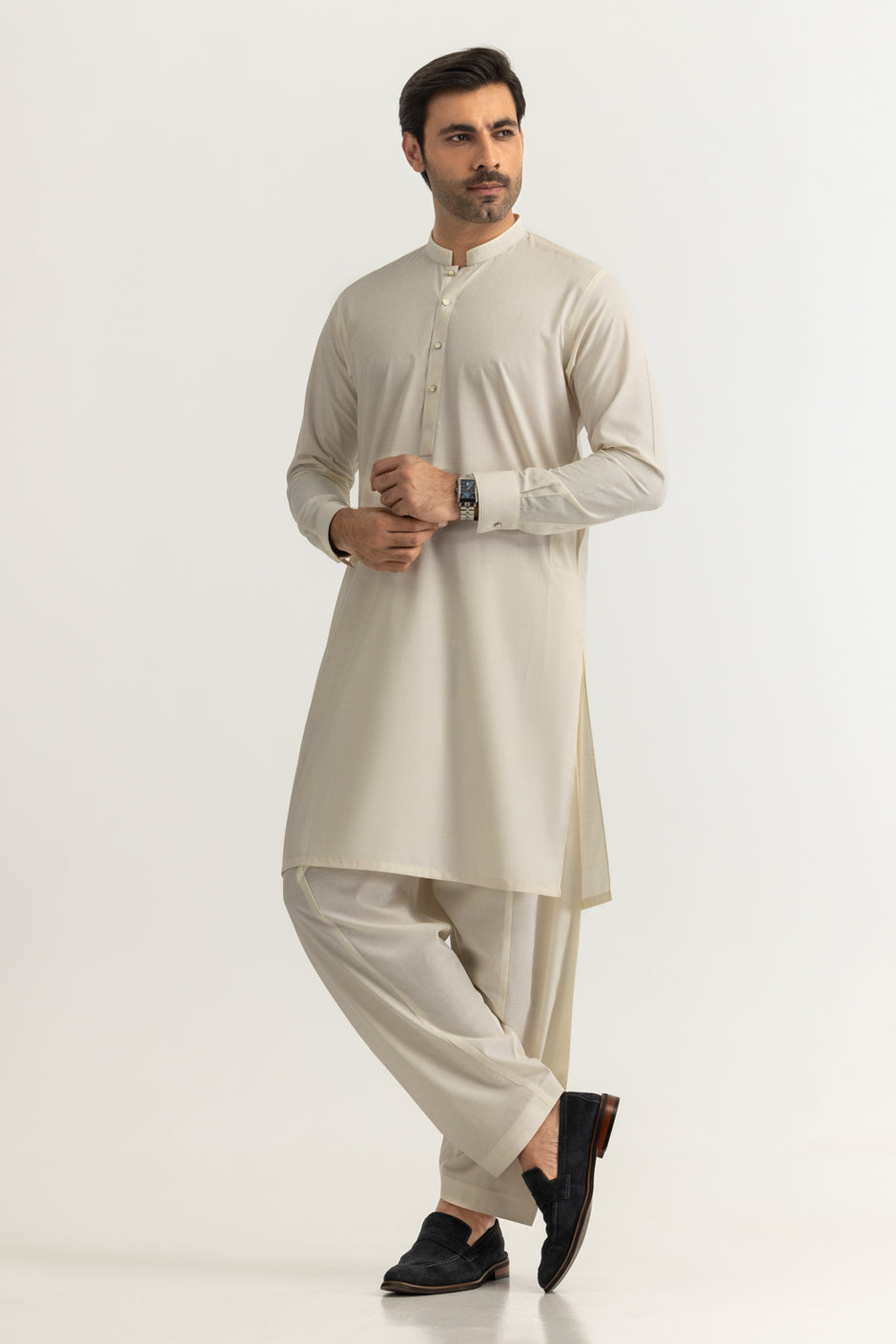 Regular Fit Embroidered Suits
