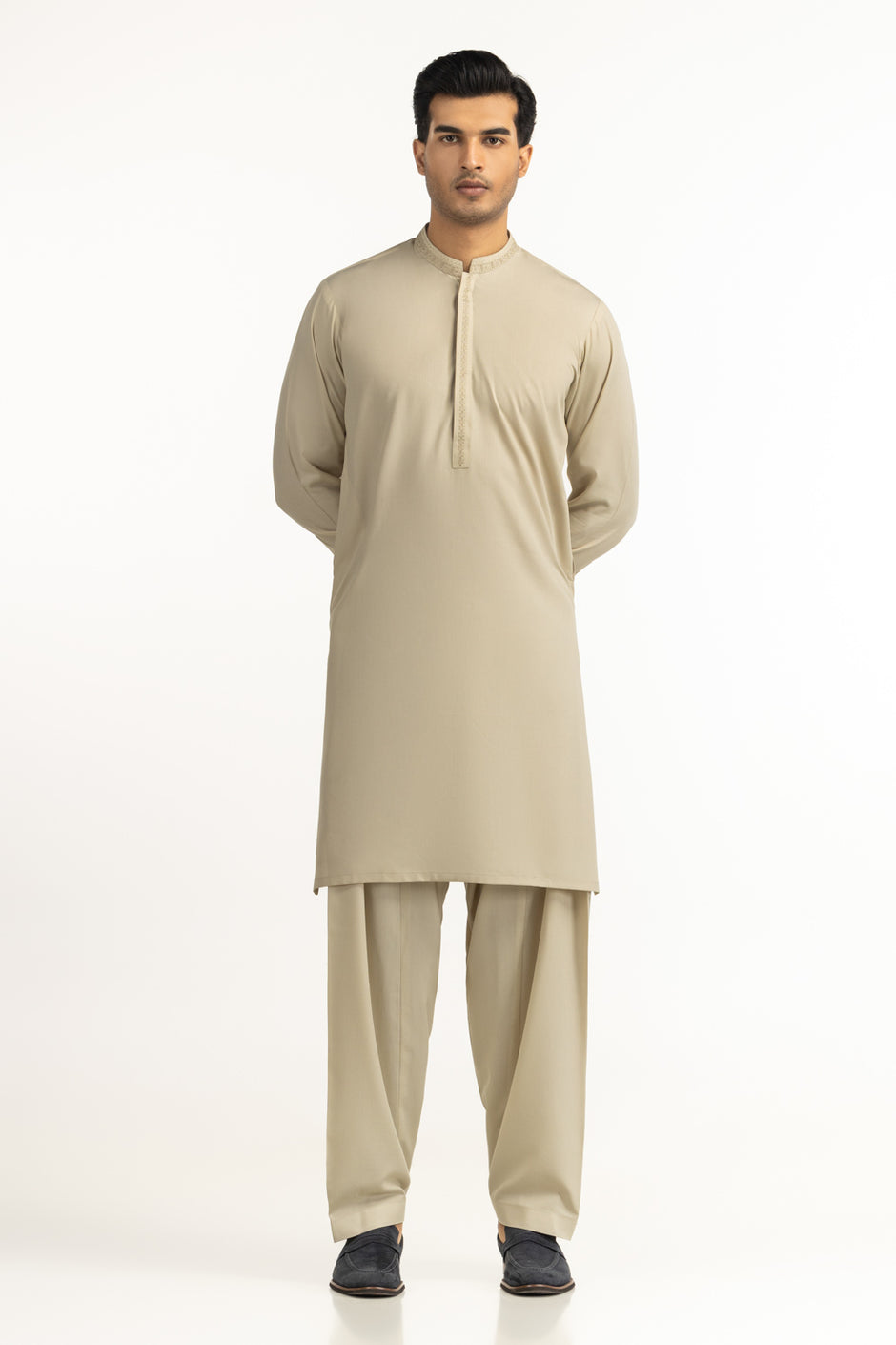 Regular Fit Embroidered Suits