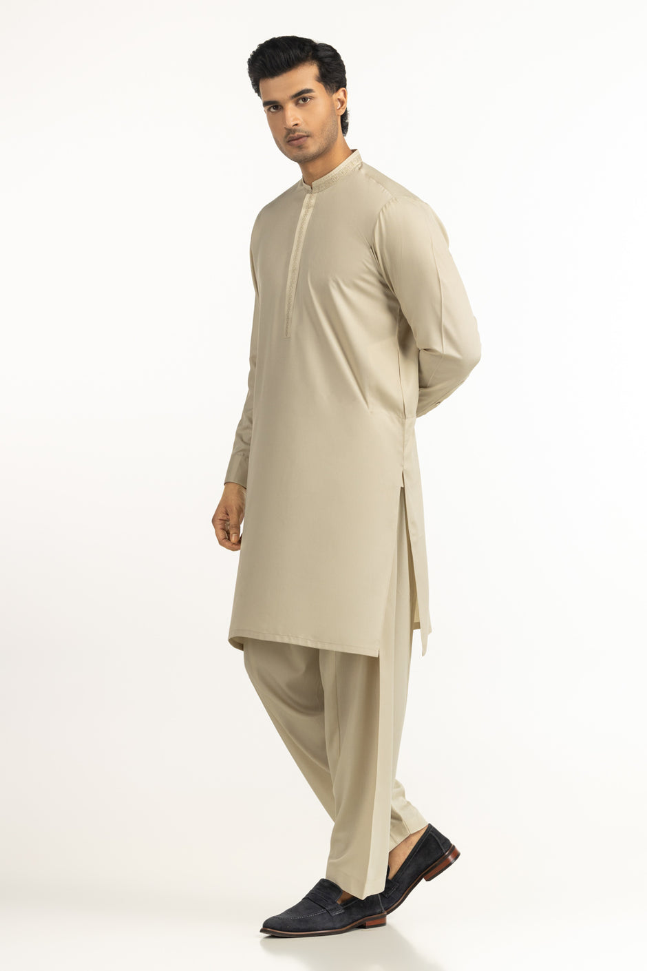 Regular Fit Embroidered Suits