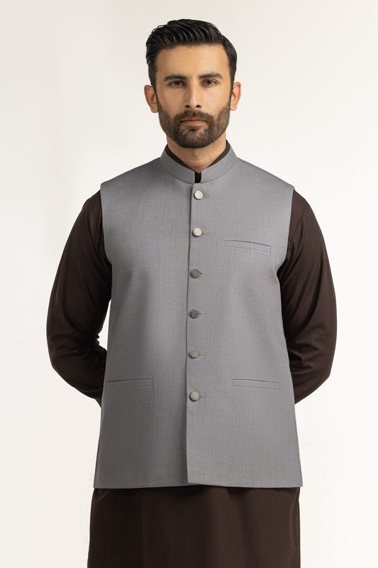 Regular Fit Basic Waistcoat WC-STY25-007