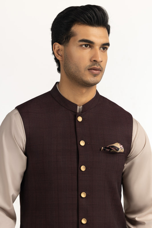 Regular Fit Styling Waist Coat WC-STY25-044