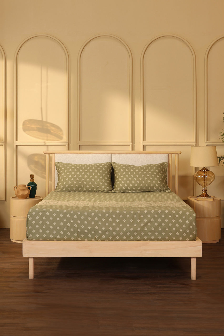 Misty Green Bed Sheet Set