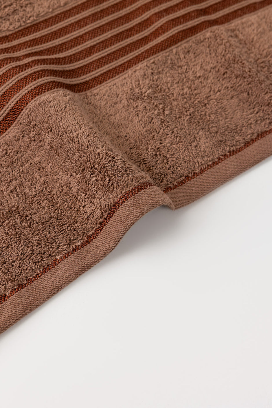 Mocha Brown 6Pcs Combed Towel Set