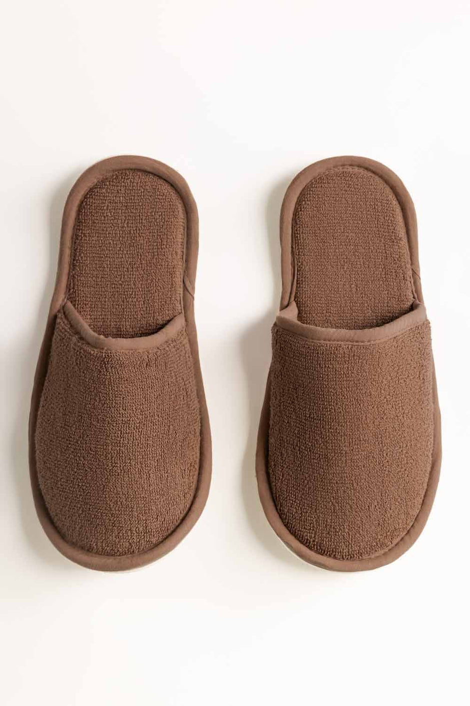 Mocha Brown Terry Slippers