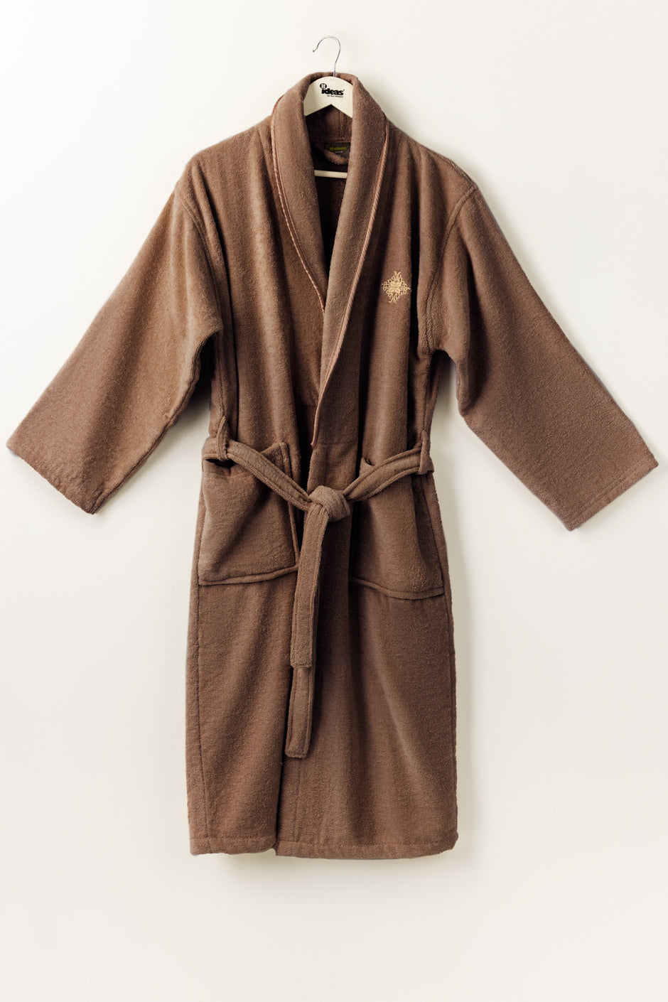 Mocha Brown Velour Bathrobe