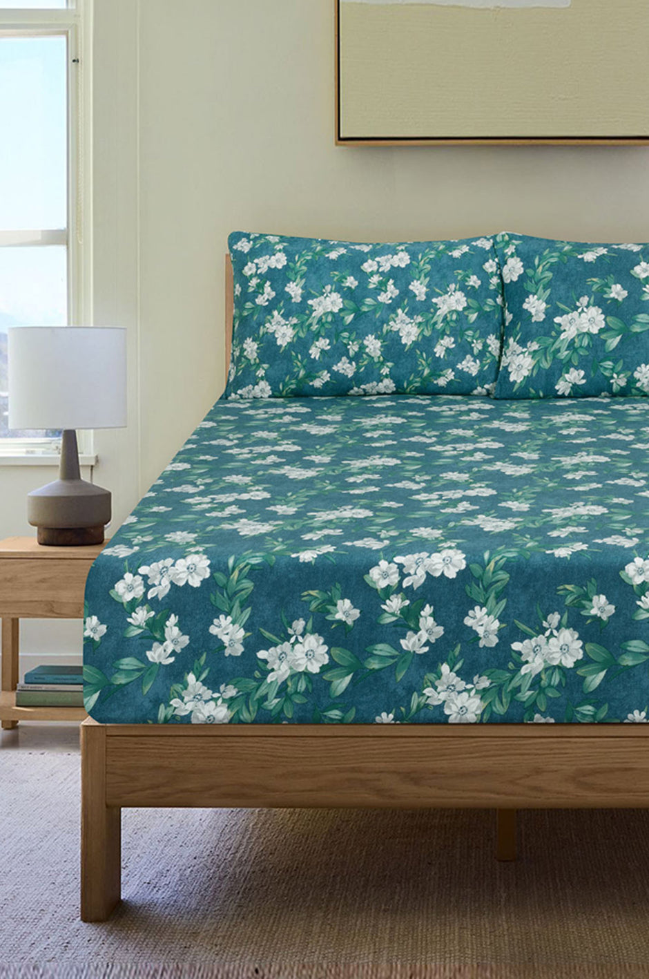 Morning Bloom T-150 Fitted Sheet Set