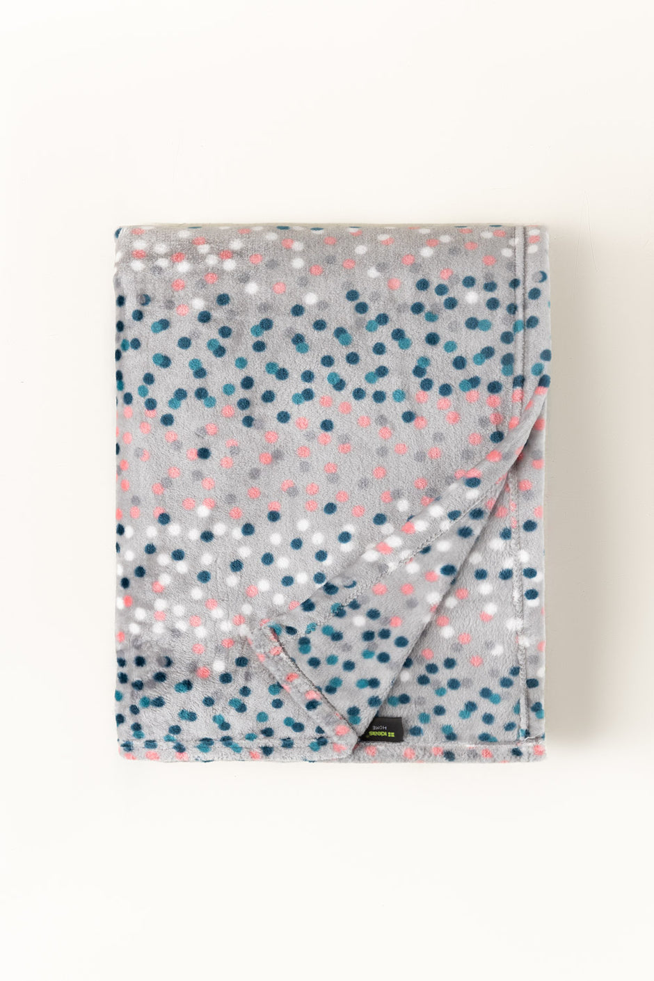 SS26-Multi Dots Single Ply Fleece Throw