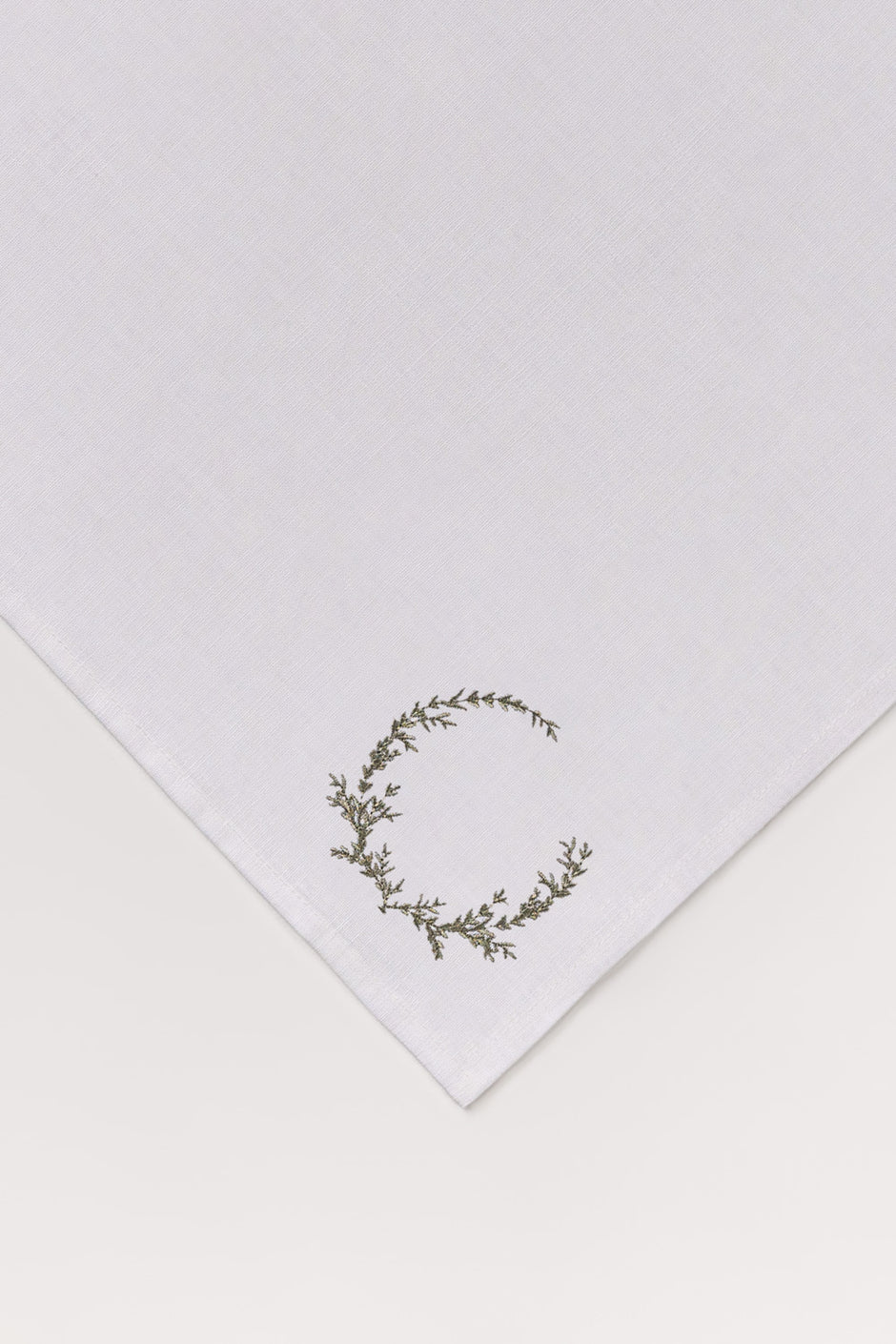 Olive 2 Pcs Embroidered Napkin Set
