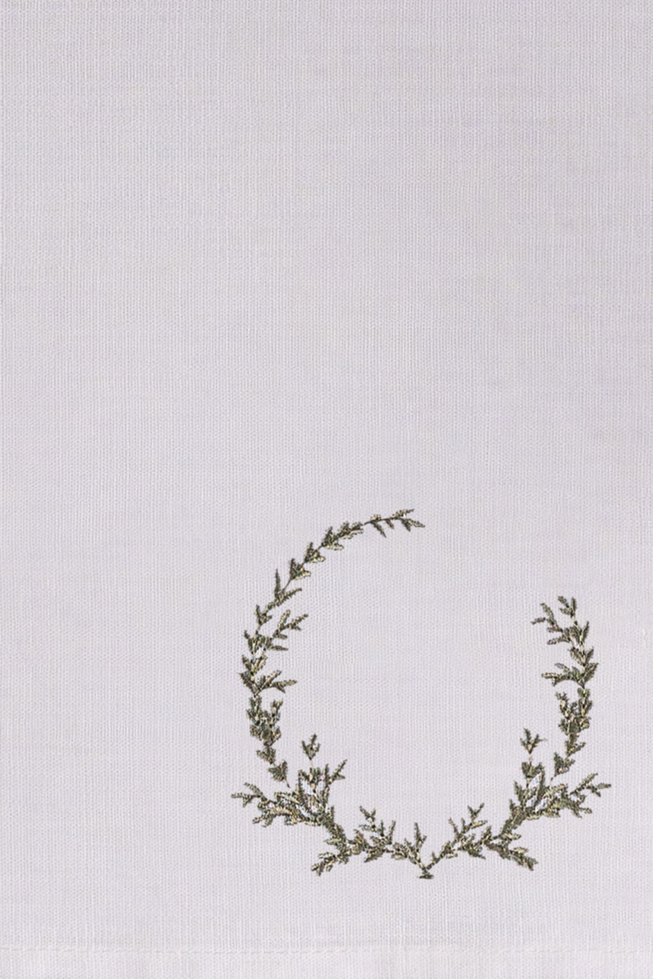 Olive 2 Pcs Embroidered Napkin Set