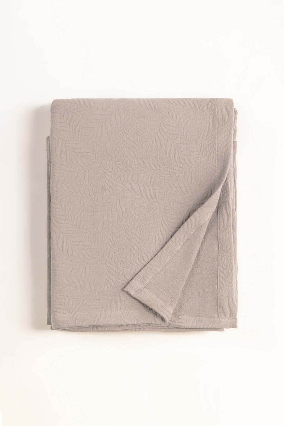 Opal Grey Matelasse Blanket
