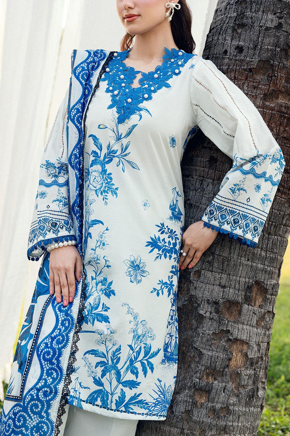 3 PIece Printed Lawn Suit