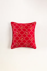 Petal Patch Embroidered Cushion Cover