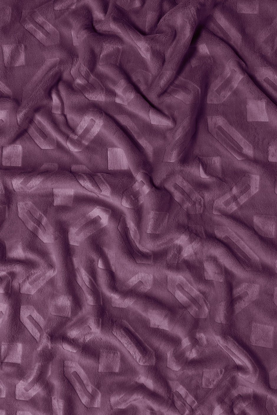 Plum Double Ply Fleece Throw