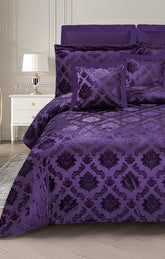 Purple Plum Chenille Comforter Set