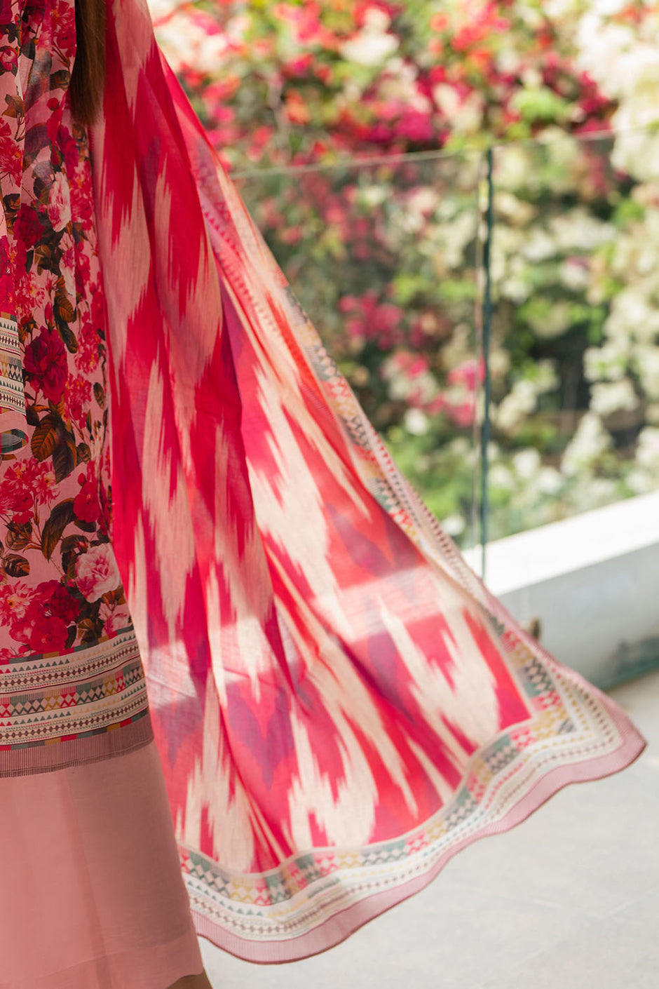 3 Piece Printed Cotton Suit