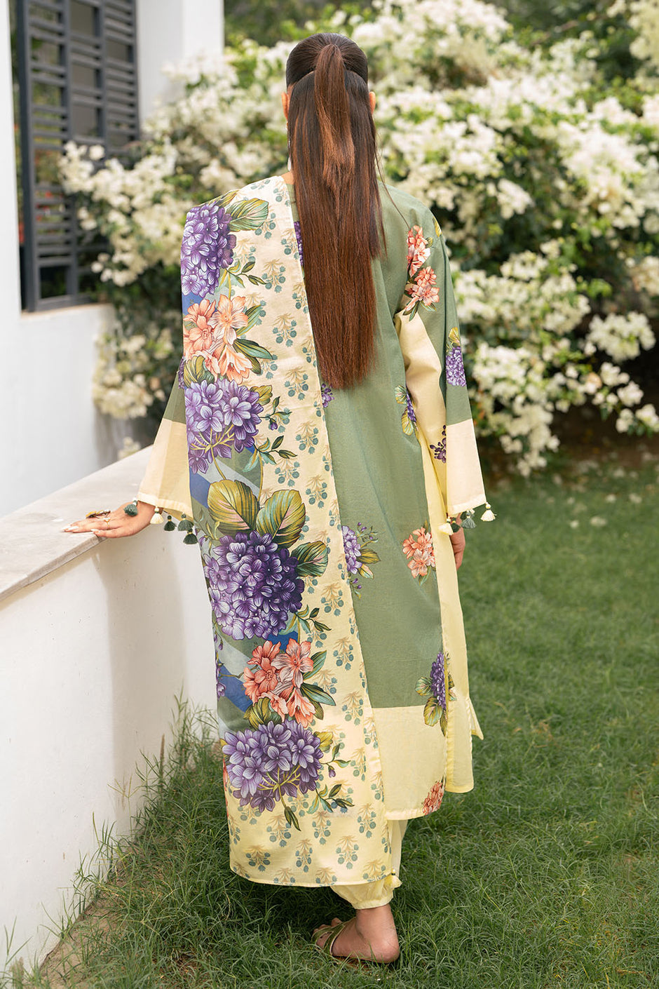 3 Piece Printed Cotton Suit