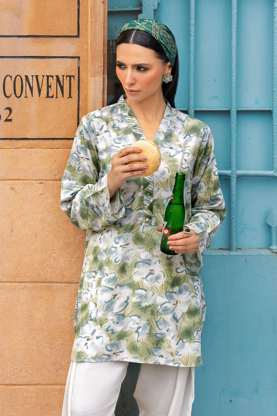 2 Piece Printed Cotton Linen Khaddar Suit