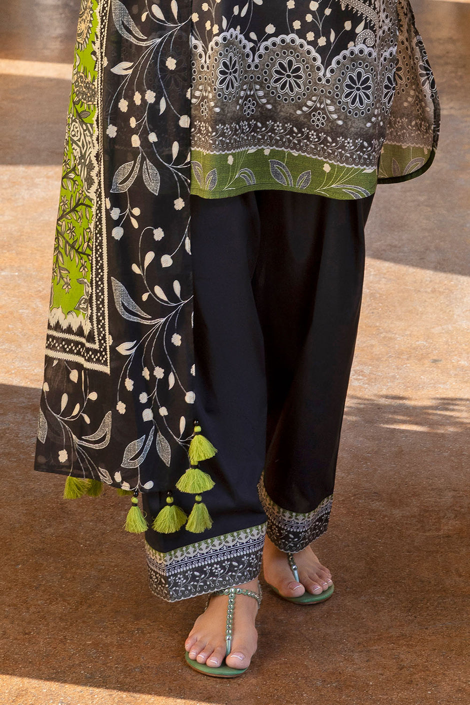 3 Piece Printed Cambric Suit with Lawn Dupatta
