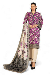 3 Piece Printed Khaddar Suit with Dupatta SD-52190