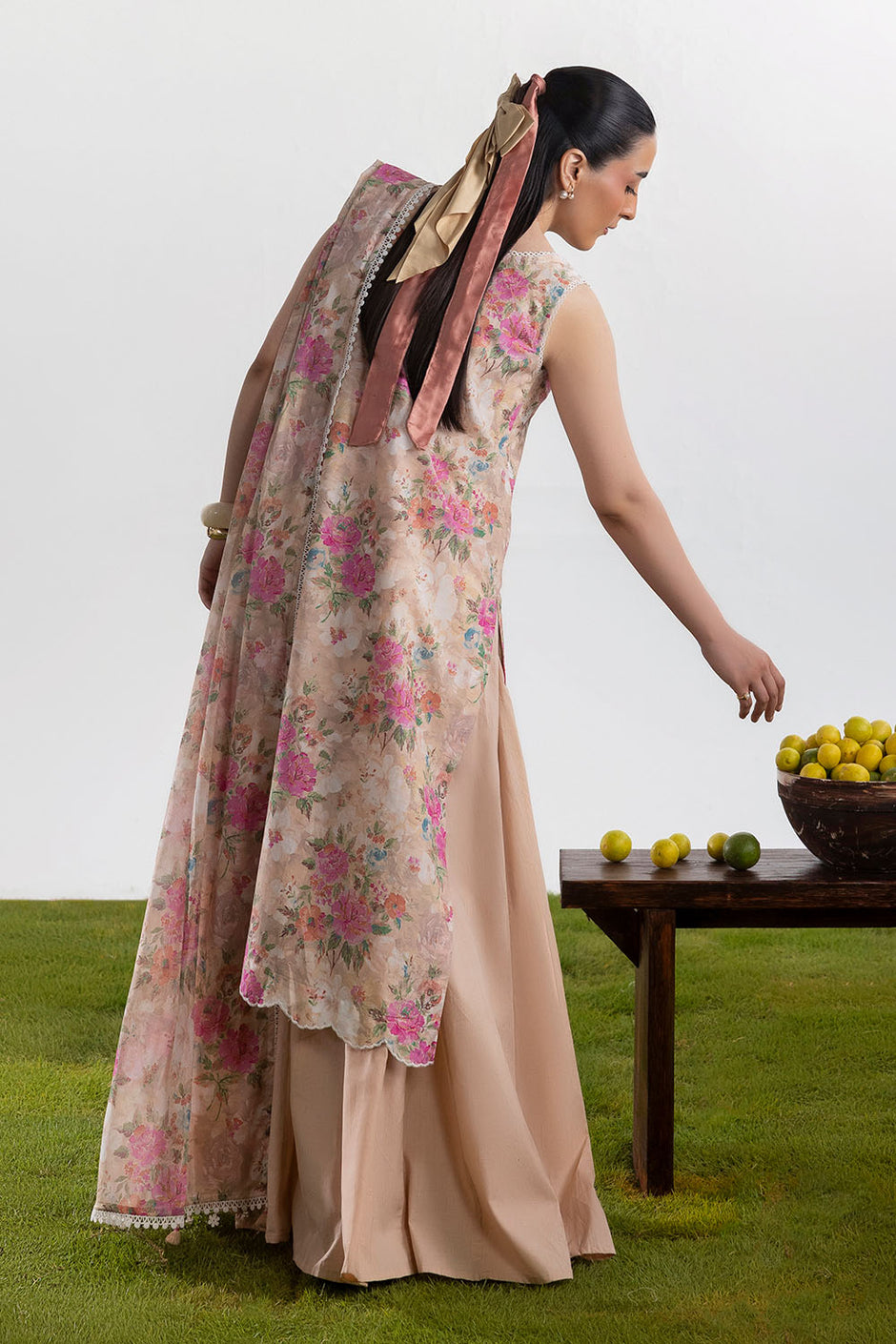 3 Piece Embroidered Printed Lawn Suit with Printed Lawn Dupatta