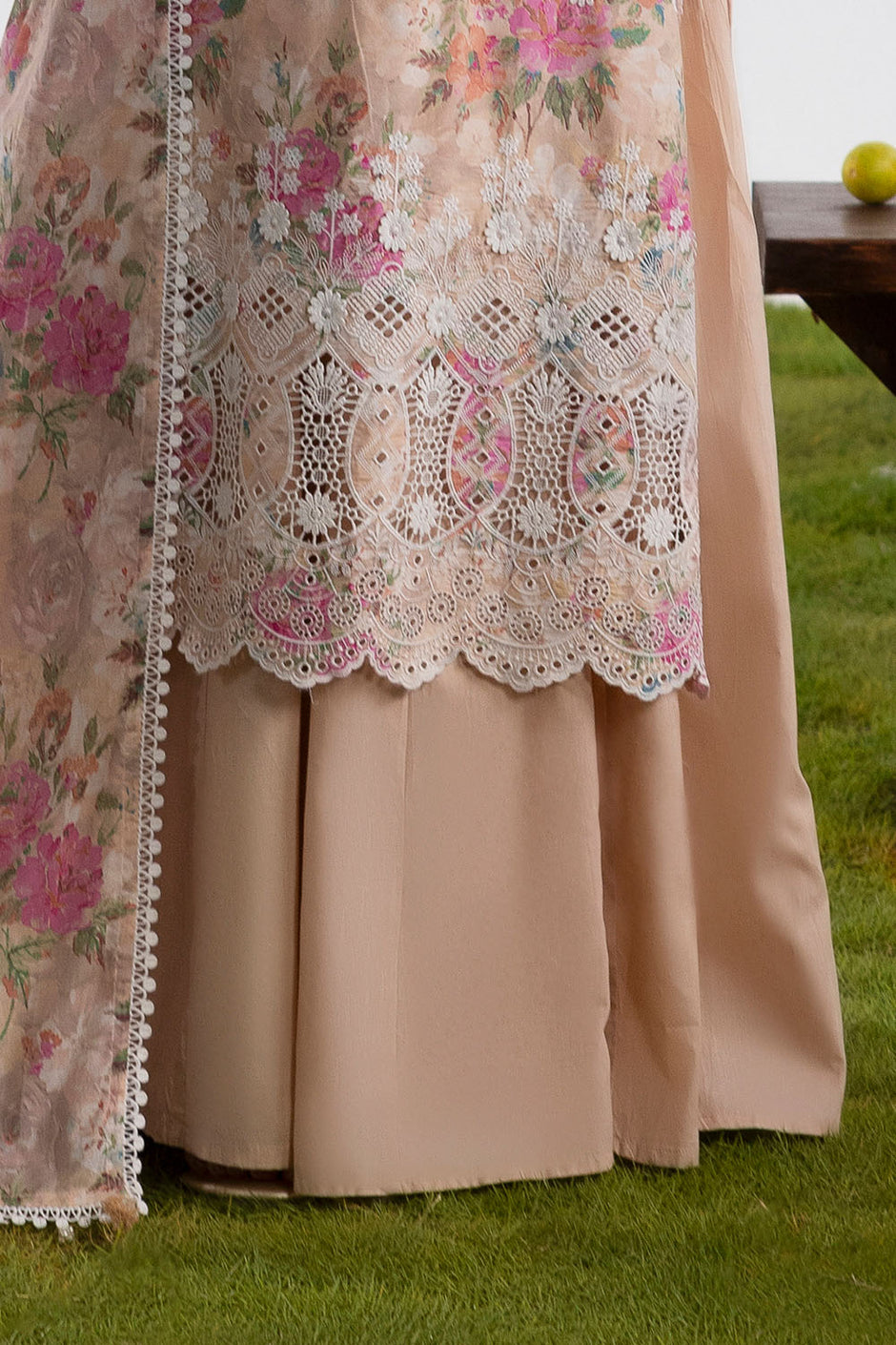 3 Piece Embroidered Printed Lawn Suit with Printed Lawn Dupatta