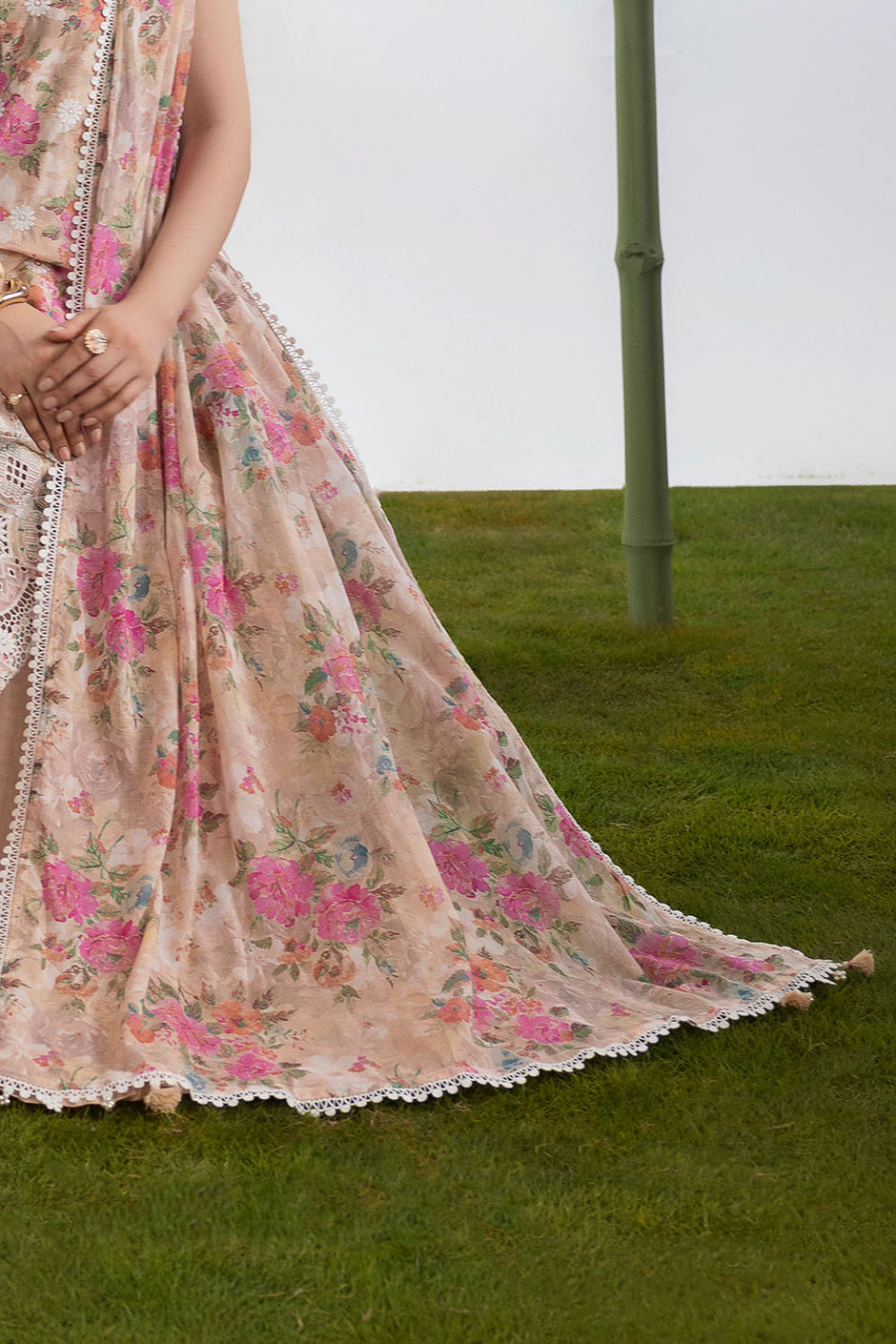 3 Piece Embroidered Printed Lawn Suit with Printed Lawn Dupatta