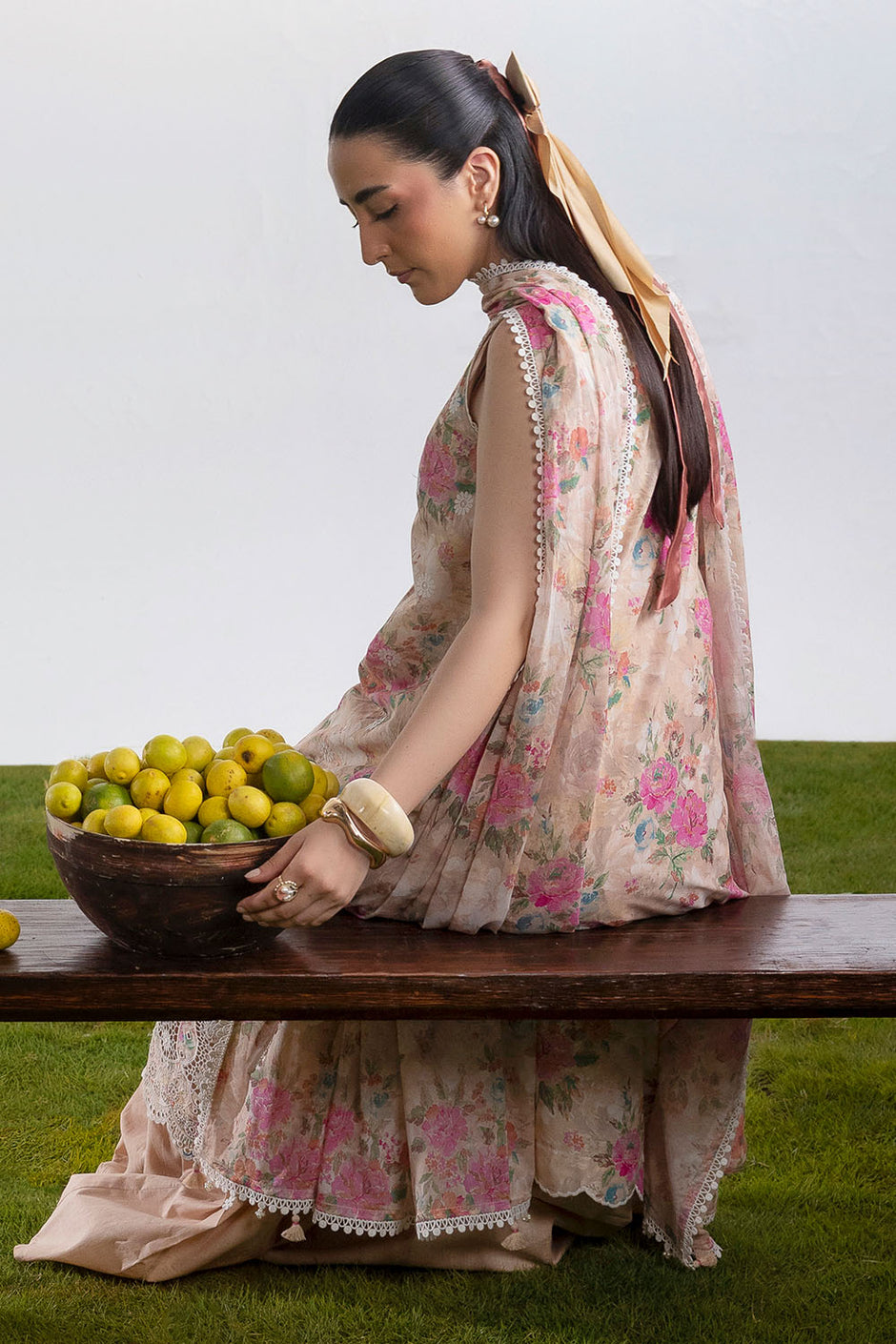 3 Piece Embroidered Printed Lawn Suit with Printed Lawn Dupatta