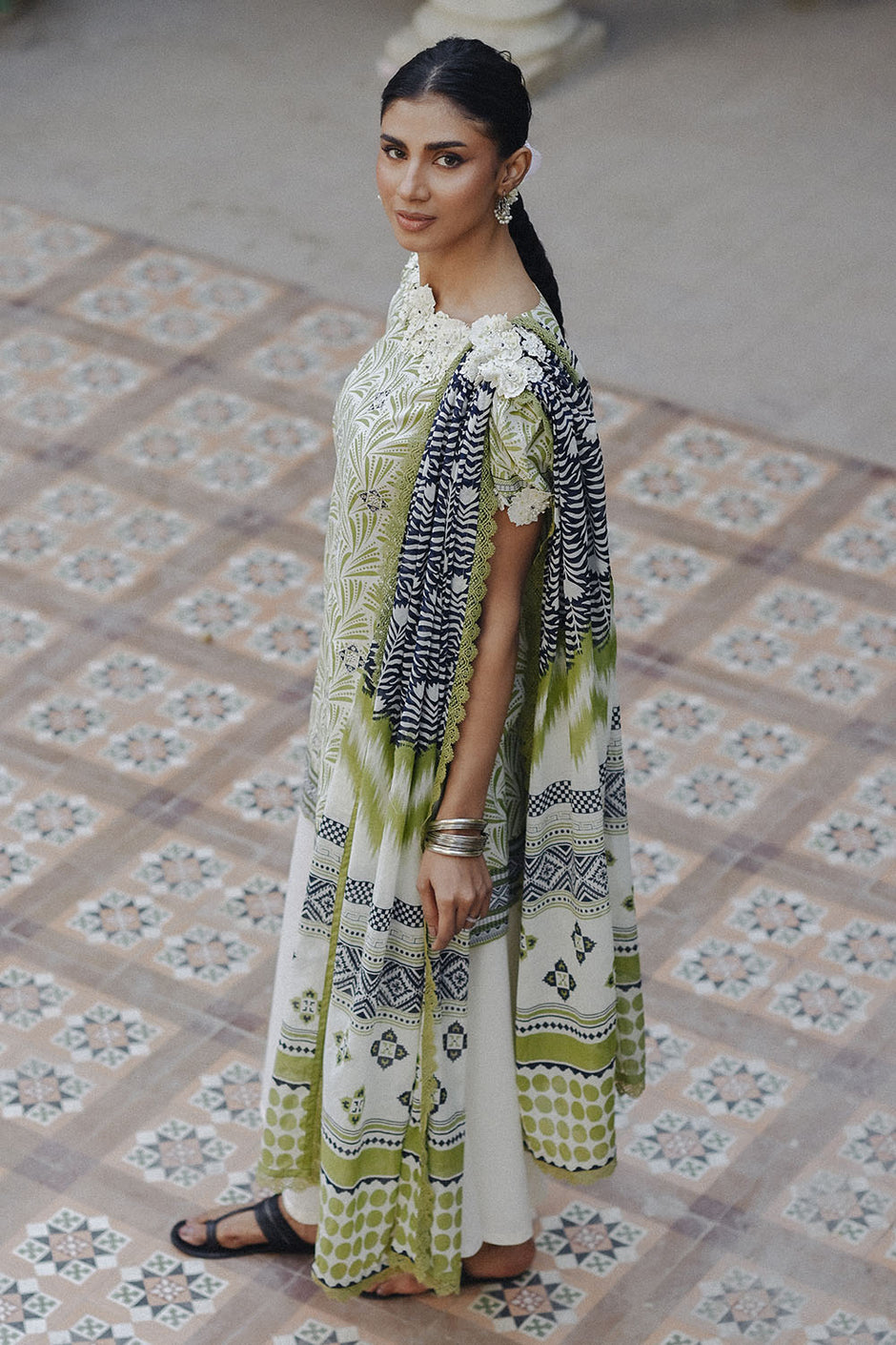 3 Piece Embroidered Printed Lawn Suit with Lawn Dupatta