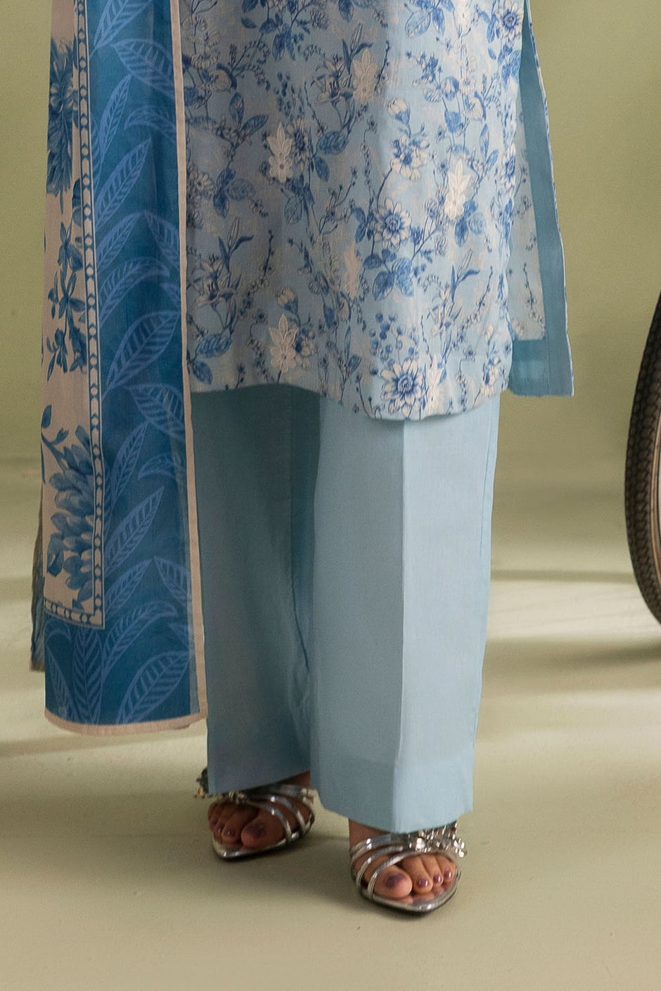 3 Piece Embroidered Printed Lawn Suit with Printed Lawn Dupatta