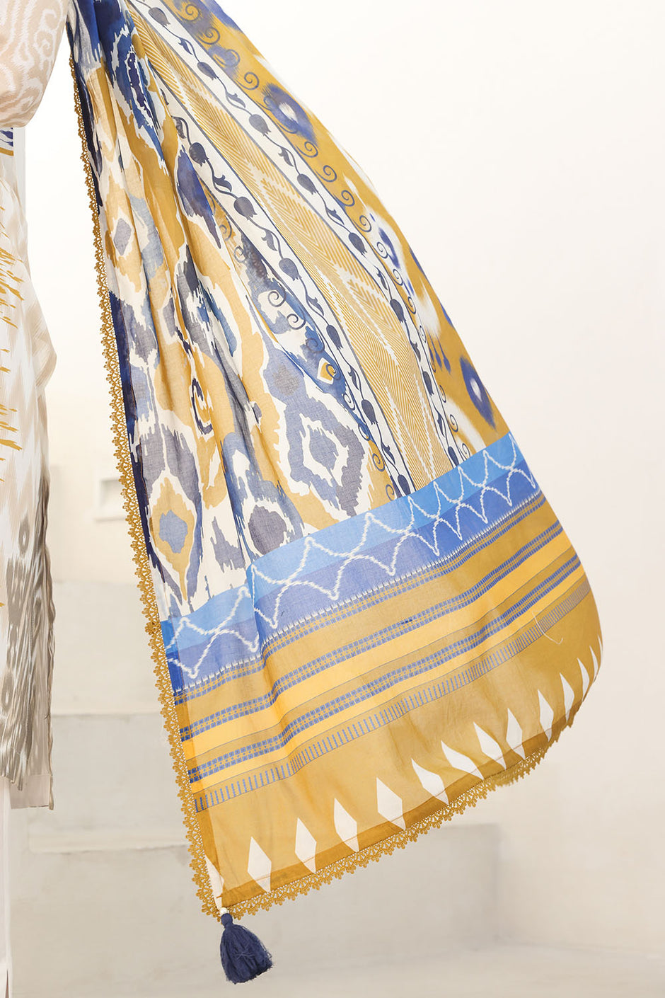 3 Piece Embroidered Printed Lawn Suit with Printed Lawn Dupatta