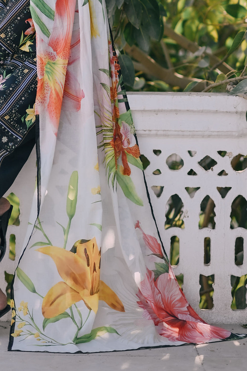 3 Piece Printed Lawn Suit with Embroidered Border