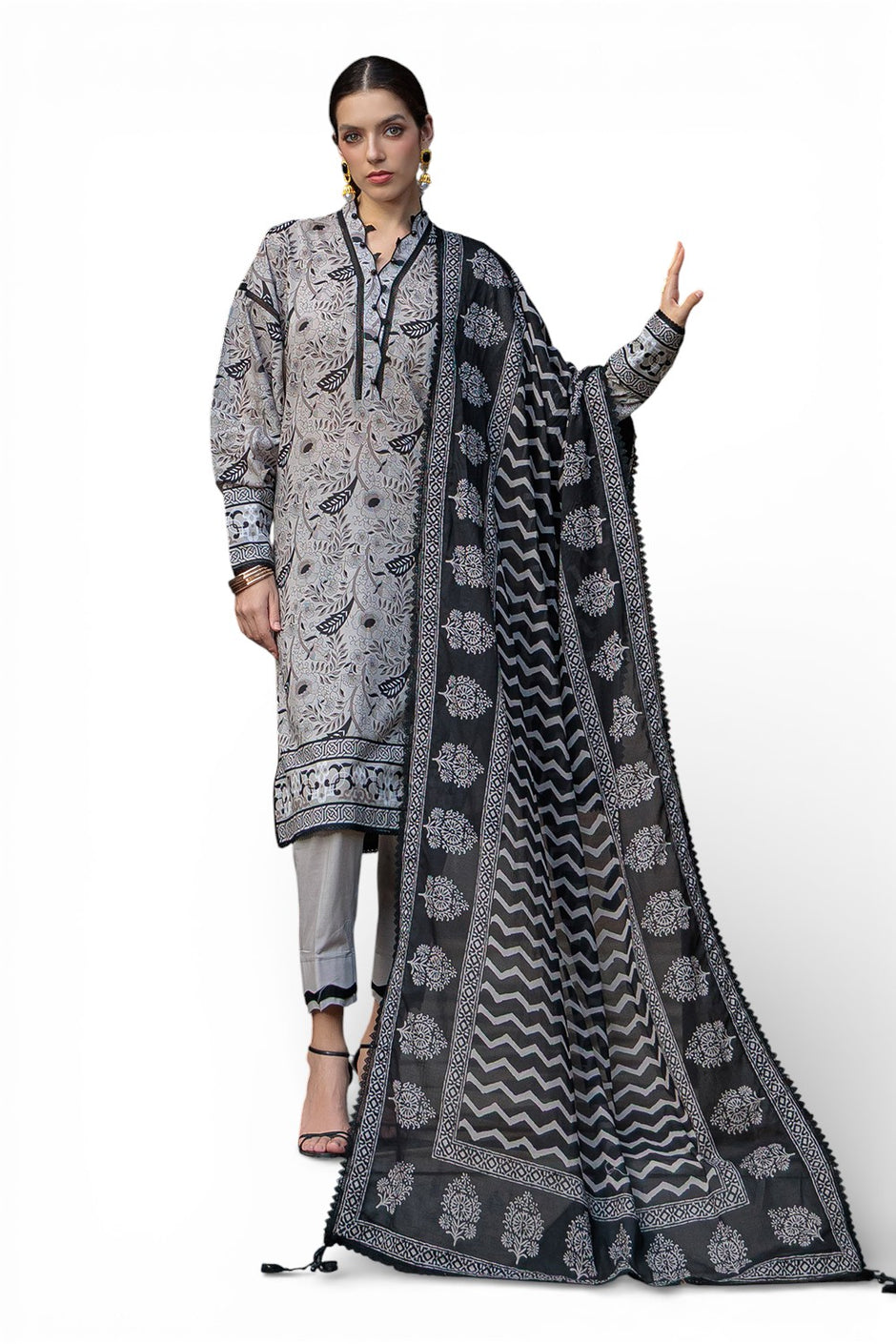 3 Piece Printed Lawn Suit
