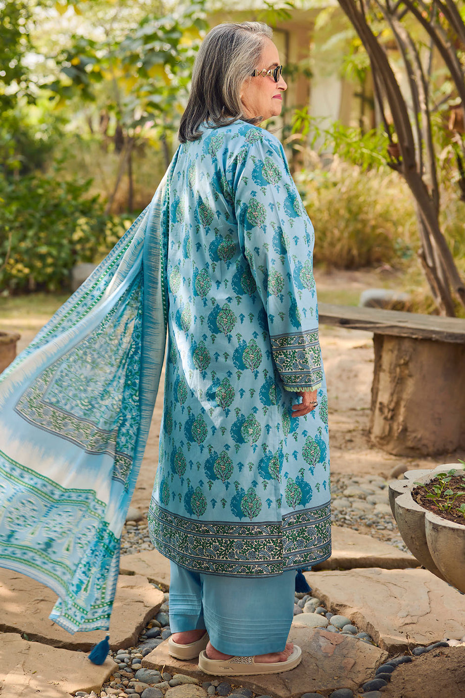 3 Piece Printed Lawn Suit with Dupatta