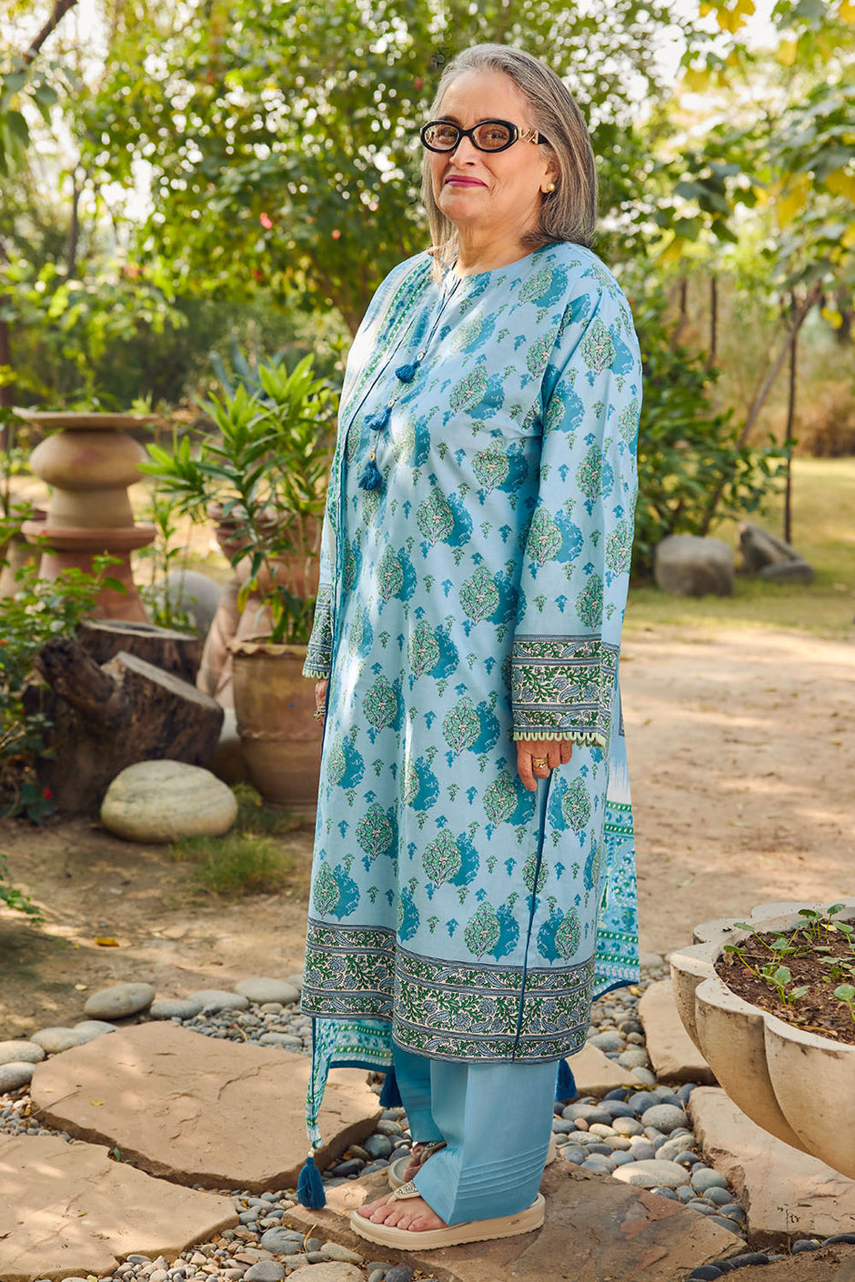 3 Piece Printed Lawn Suit with Dupatta