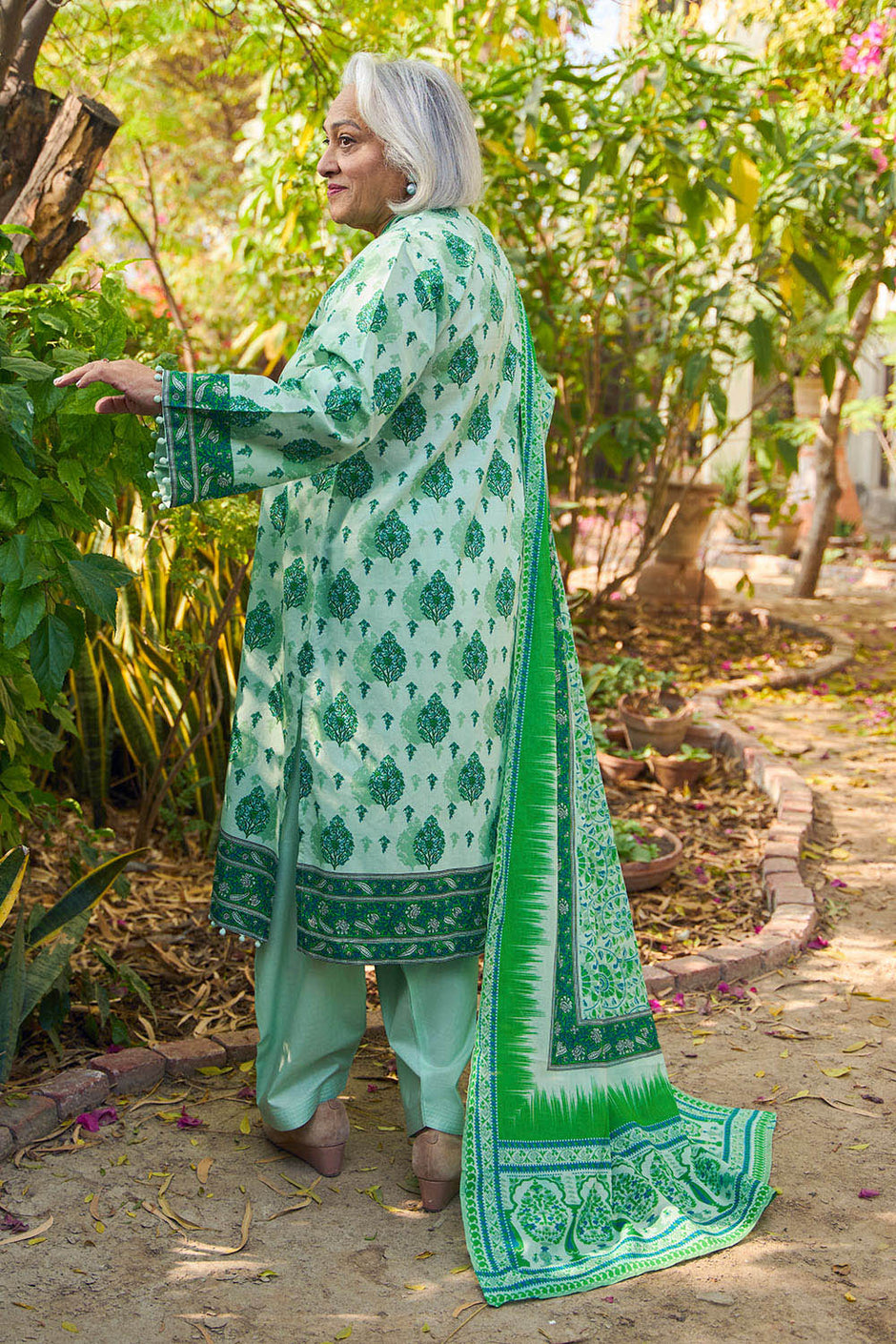 3 Piece Printed Lawn Suit with Dupatta